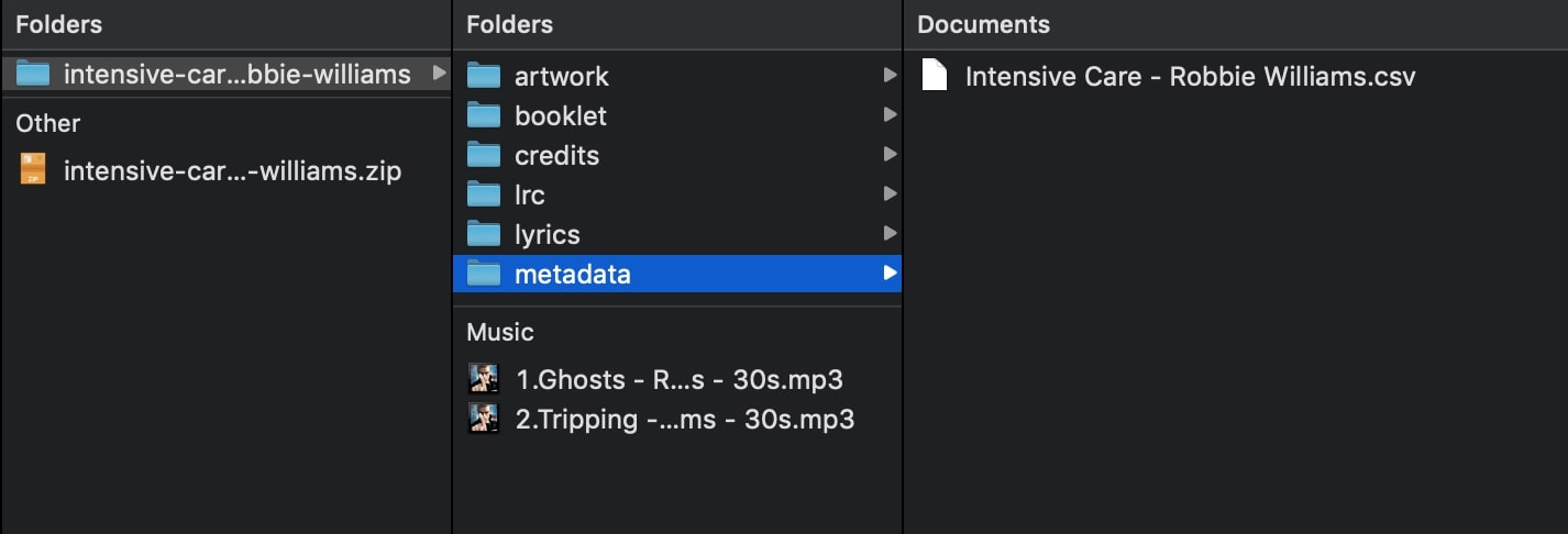 metadata